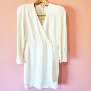 Vintage 1980s French Sonia Rykiel Cream Long Sleeve Dress